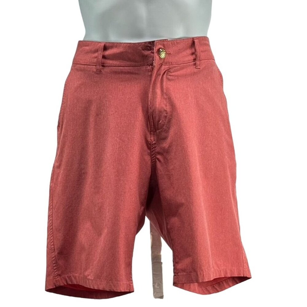 TRUNKS Men's Shorts Polyester Comfort Fit Belt Loops Zip Closure Pockets Size 34